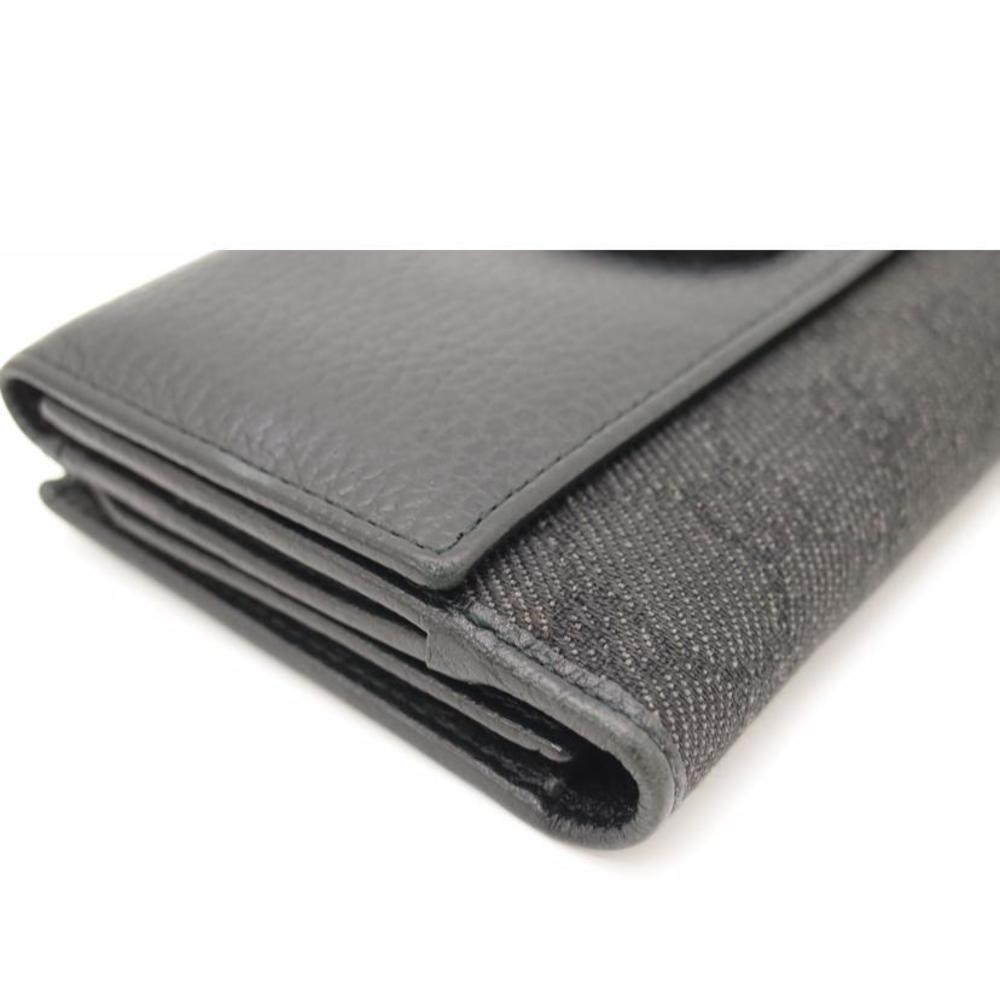 Gucci Interlocking G W Hook Long Wallet Black - image 7